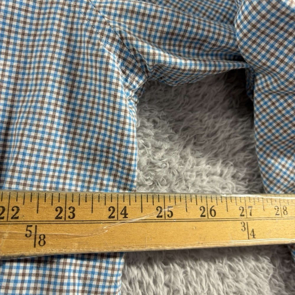 Johnnie-O Shirt Gingham Check Casual Button Down Long Sleeve Mens XL Blue - Picture 7 of 9